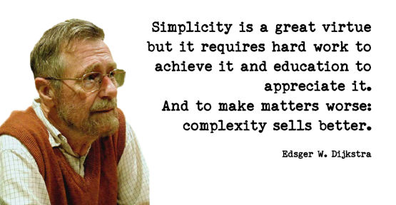 edsger dijkstra complexity simplicity